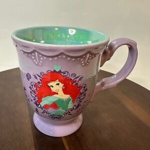Disney Store Princess Ariel Floral Coffee Mug – 10 oz – The Little Mermaid